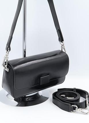 Сумка женская кожаная polina & eiterou pe56106 black