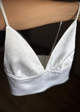 Топ  атласний zara