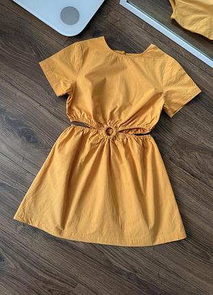 Платье с вырезами zara 122 2