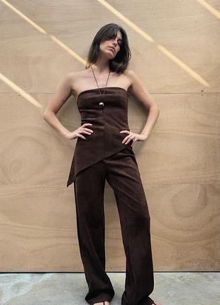 Штани zara під замшу тканина