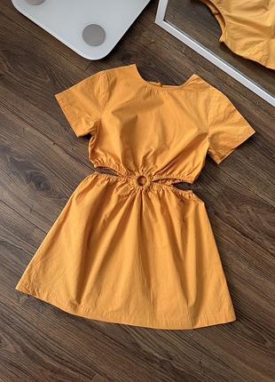 Платье с вырезами zara 122