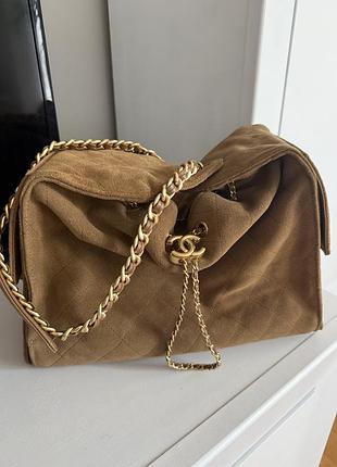 Замшева сумка chanel