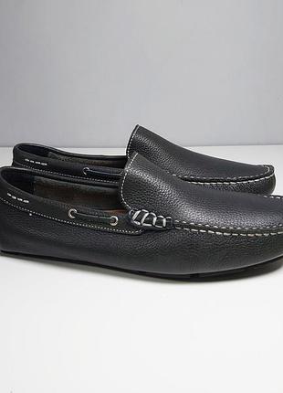 Мокасины bass carlo since 1876 premium leather 1956-400 dark green 40 р. оригинал