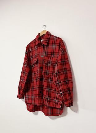 Щільна сорочка bershka, можна як верхній одяг🌿