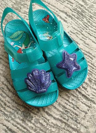 Сандалии для девочки crocs из серии disney русалочка ариэль🧜‍♀️
