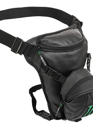 Мотосумка на стегно monster m-4550-m 3л 31х27х9+8см чорний