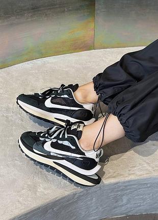 Кросівки nike sacai vaporwaffle black