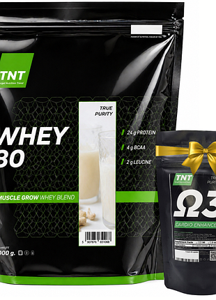 Протеин tnt whey 80 2 кг + омега-3 в подарок