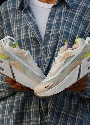 Nike air max furyosa 
white pink green