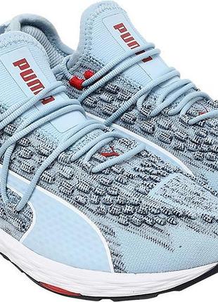 Бігові жіночі кросівки puma speed 300 racer (також відомі як puma speed racer) у світло-блакитному забарвленні.розмір:37,5;матеріал:тканина