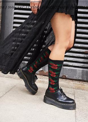 Довгі бавовняні шкарпетки гольфи vonda від бренду dr. martens.
