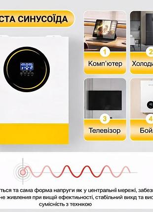11 квт комплект гибридный инвертор anenji с wi-fi + 2 аккумулятора dah solar 51.2v 100ah, bms, bluetooth для резервного питания
