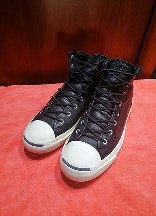 Кожаные кеды converse jack purcell 2