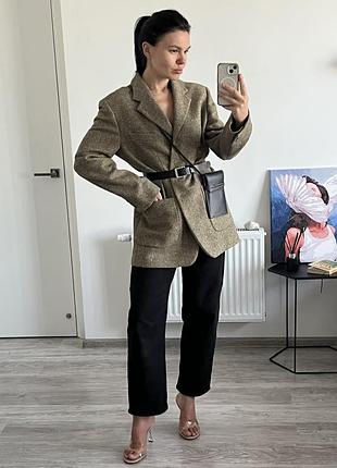 Шерстяной пиджак-пальто max mara