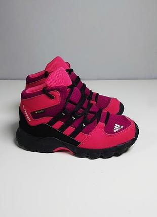 Черевики трекінгові adidas terrex gtx mid kids uni goretex pink/black 26 р. оригінал