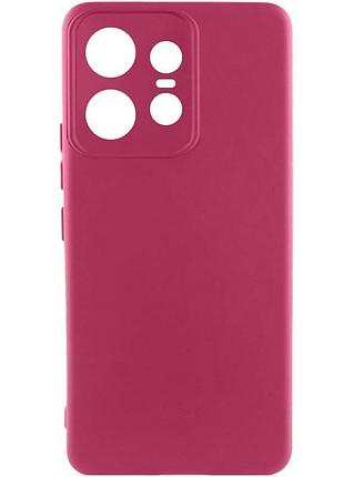 Чехол silicone cover ummi lakshmi full camera (aa) для motorola edge 50 pro бордовый / marsala