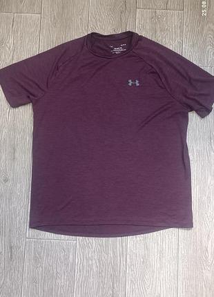 Мужская спортивная футболка under armour the tech tee (размер l) - оригинал