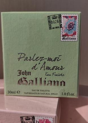 John galliano parlez-moi d'amour eau fraiche