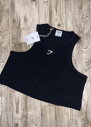 Спортивна вкорочена майка gymshark
