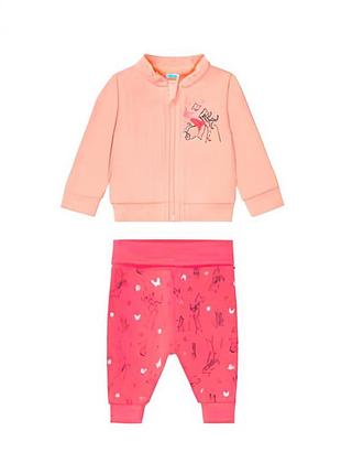 Костюм (толстовка и брюки) для девочки disney бембы 370490 розовый