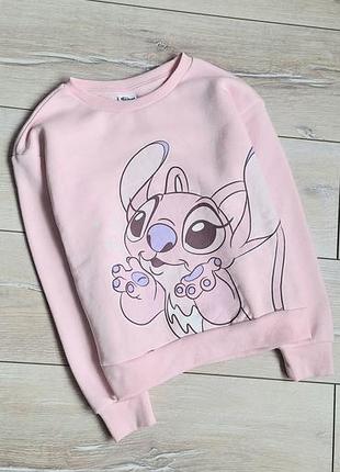 Кофта свитшот на байке на девочку 8-9 лет stitch