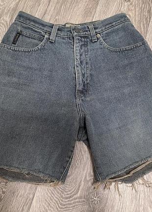 Винтажные джинсовые женские шорты armani jeans, размер xs