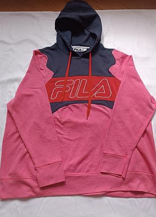 Яскраве жіноче худі fila колорблок/кофта з капюшоном оверсайз xl-3xl
