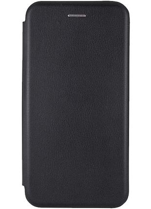 Кожаный чехол-книжка classy для samsung galaxy a21s черный