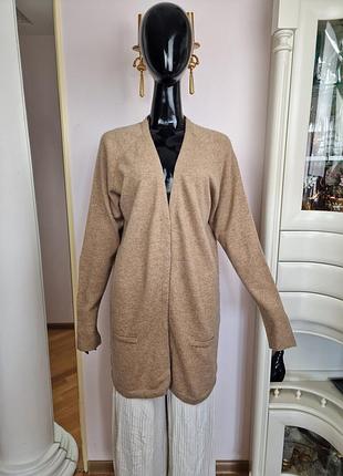 Розкішний подовжений кардиган зі 100% кашеміру (camel, розмір xl)