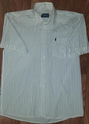 Оригинальная рубашка polo ralph lauren (винтаж, размер xl)