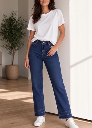 Синие джинсы премиального бренда massimo dutti