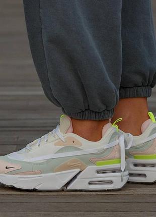 Nike air max furyosa 
white pink green