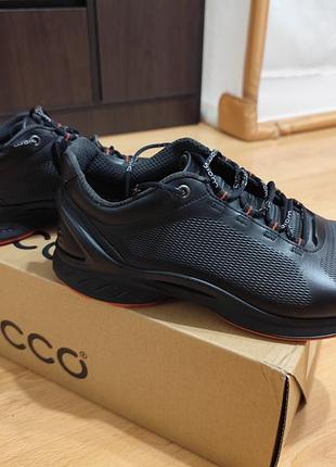 Мужские кожаные кроссовки ecco biom fjuel