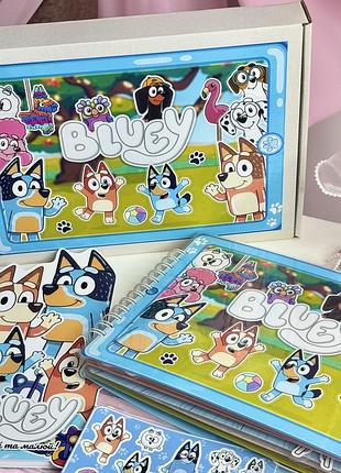 Bluey блуи альбом а4 на липучках