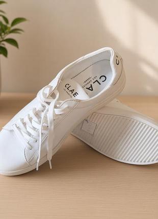 Білі кеди clae bradley vegan (оригінал) преміум-якість.