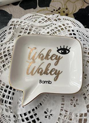 Керамічна мильниця bomb cosmetics, барна тарілка, тримач для мила для рук,