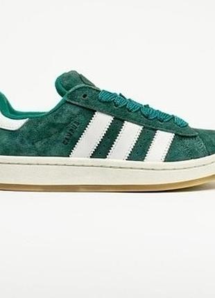 Уцінка кросівки adidas campus 00s dark green white