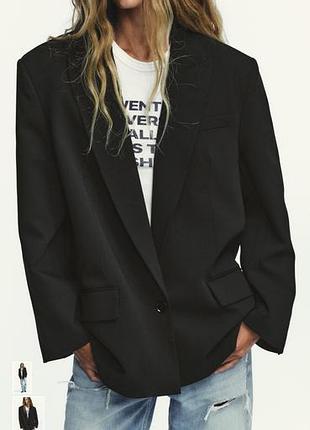 Блейзер zara оверсайз