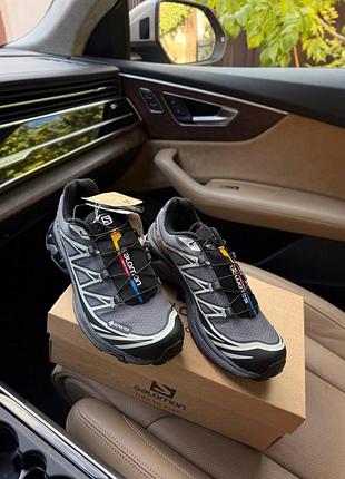 👟salomon xt-6 grey gore-tex