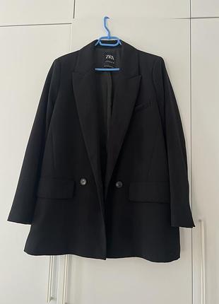 Чорний піджак zara xl