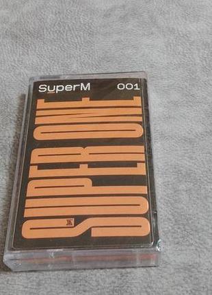 Superm the 1st album super one, запечатанная оранжевая американская аудиокассета