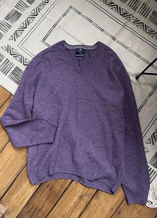 100% lambswool фіолетовий светр