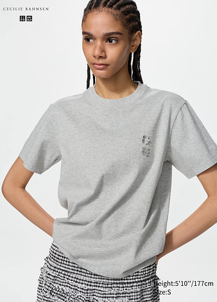 Футболка хлопок uniqlo и cecilie bahnsen