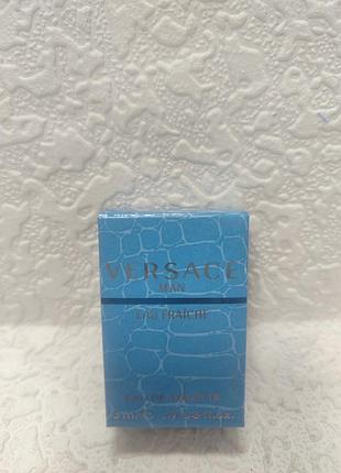 Мініатюра чоловічої туалетної води versace man eau fraiche об’ємом 5 мл.