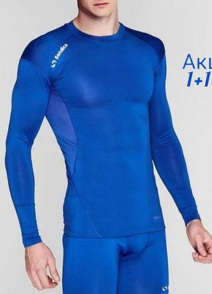 Спортивний термо лонгслів sondico base core base layer royal базовий шар із довгими рукавами
