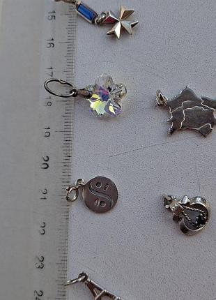 Винтажная подвеска серебряная, проба 925