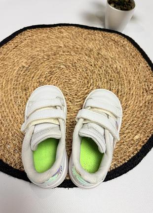Білі кеди adidas для дівчинки 6