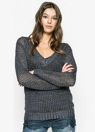 Демисезонный вязаный пуловер свитер guess jeans кофта лонгслив свитшот