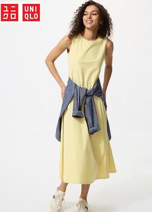 Ультра-эластичное платье airism uniqlo без рукавов бестселлер