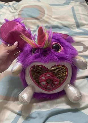💜 плюшева іграшка «єдиноріг‑монстрик»